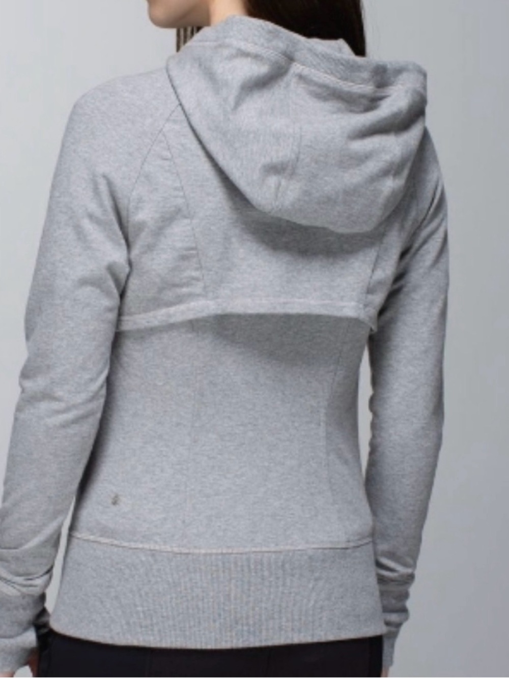 Lululemon After Asana Zip Up Women’s 12 Heathered Gray Athletic Jacket